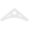 Ekena Millwork Pitch Wellington Architectural Grade PVC Gable Pediment, 48"W x 20"H x 1"P (10/12) GPP048X020X100WEL - alternate 5